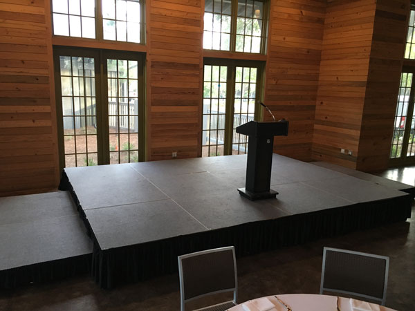 30A Corporate Meeting Stage and Podium